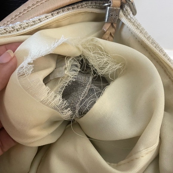 The Sak Sequoia Hand Crochet Hobo Shoulder Bag W/ Metallic Underlay - Picture 12 of 13